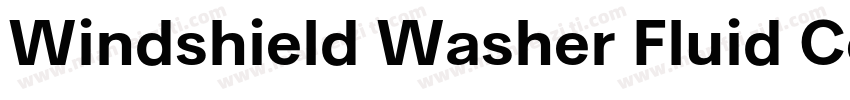 Windshield Washer Fluid Concentrate字体转换
